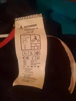 Chaleco protección espalda niño Atomic