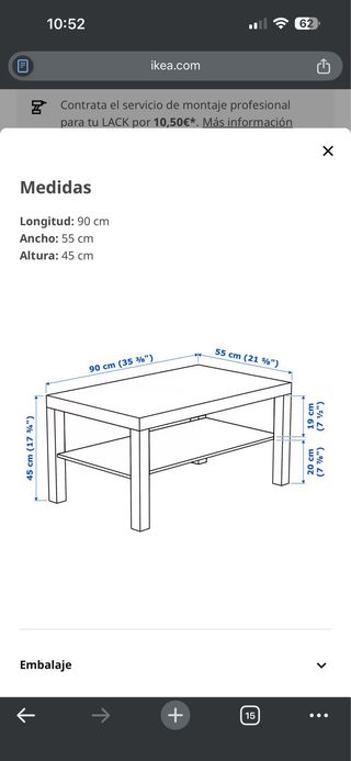 Mesa Auxiliar Blanca