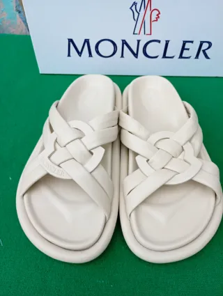 Moncler ciabatte donna beige Tg 39