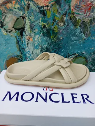 Moncler ciabatte donna beige Tg 39