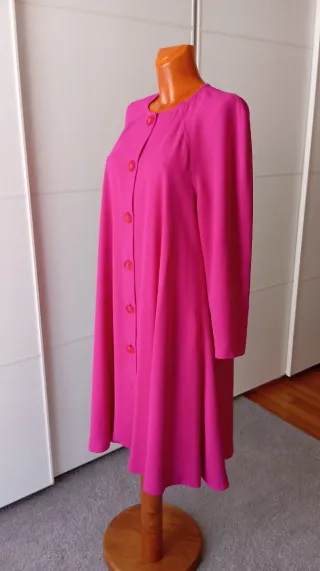 Vestido vintage fucsia.