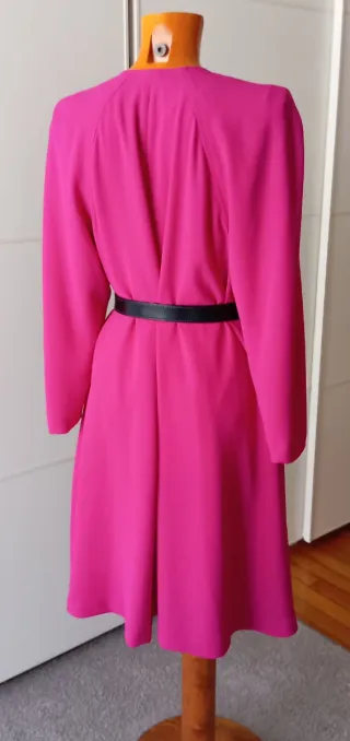 Vestido vintage fucsia.