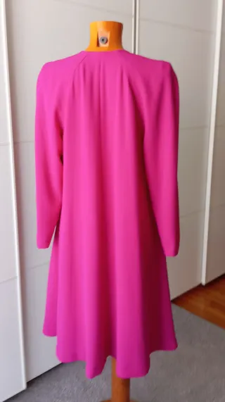 Vestido vintage fucsia.