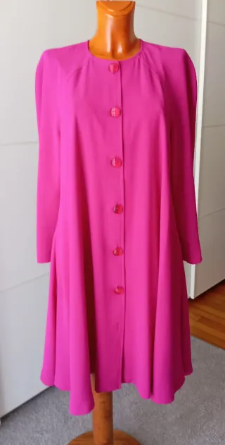 Vestido vintage fucsia.
