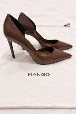 Zapatos tacón Mango marrones talla 38 nuevos