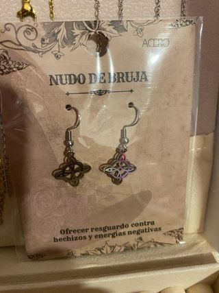 Pendientes Nudo de Bruja Acero Inoxidable
