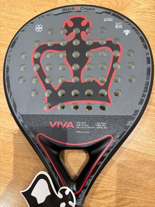 Pala de pádel Black Crown VIVA.