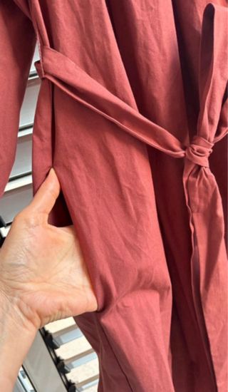 Vestido Zara Rojo Bordado