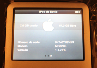 iPod Classic 6ª Gen 80GB Restaurado