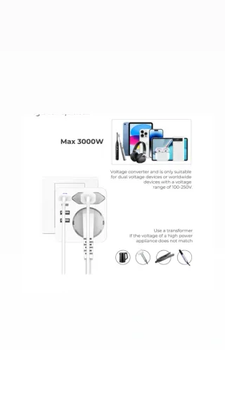 Adaptador Enchufe Universal 6 Puertos USB