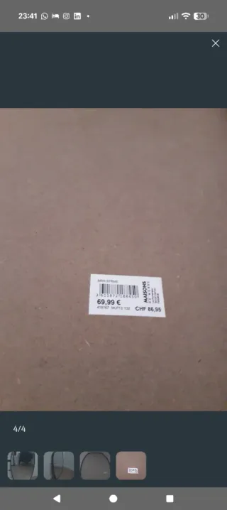 Specchio Maison du Monde Nero