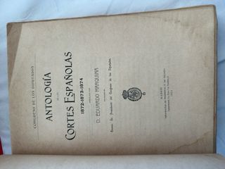 Antología de las Cortes Españolas 1872-1874