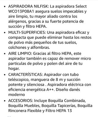 Aspirador Nilfisk Select Blanco