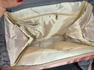 Mochila/bolso rosa maquillaje
