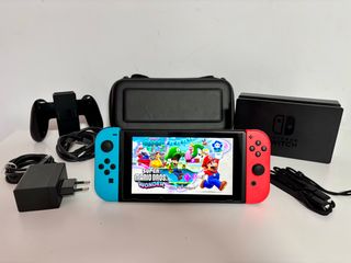 NINTENDO SWITCH V2 CON EXTRAS Y 128 GB