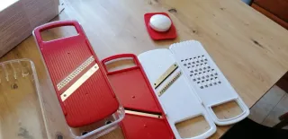 Mandolina Slicer 5 en 1 Roja Nueva