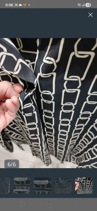 Camisa MNG Talla XS Estampado Cadenas