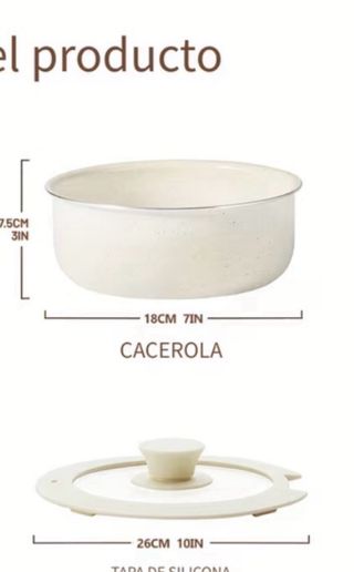 Sartén con mango desmontable