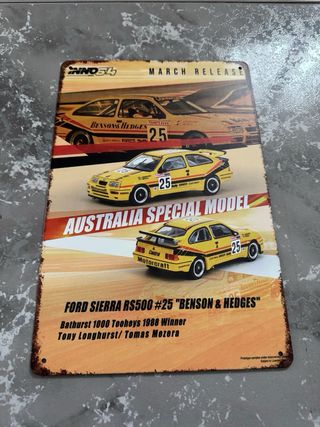 Cartel metalico Ford Sierra RS500 INNO3D
