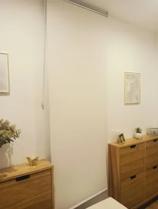 Estor enrollable blanco (70x190cm)