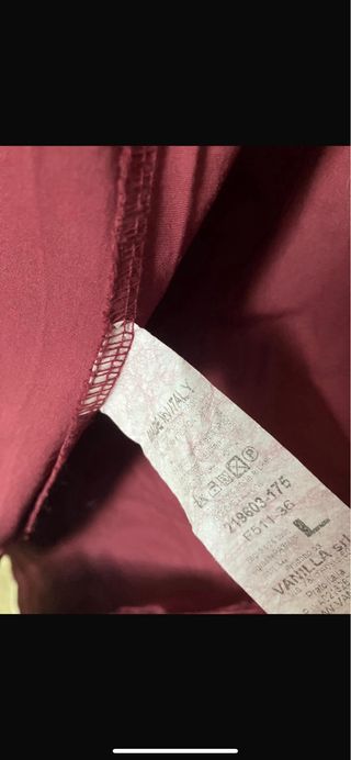Vestito leggero lungo in cotone , bordeaux