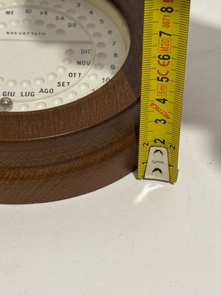 Calendario Perpetuo Vintage Legno Anni '60/'70