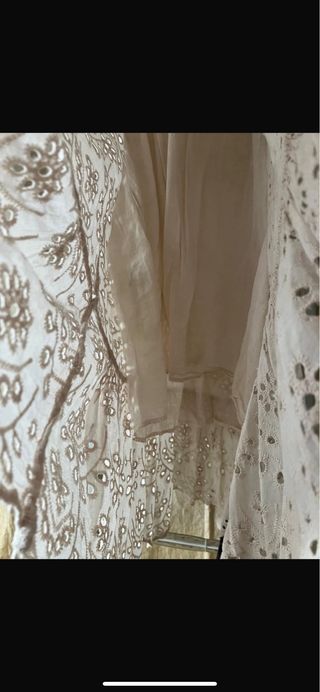Vestito leggero sangallo cotone taglia unica m-L