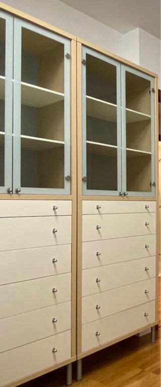 Librería doble HEMNES de Ikea