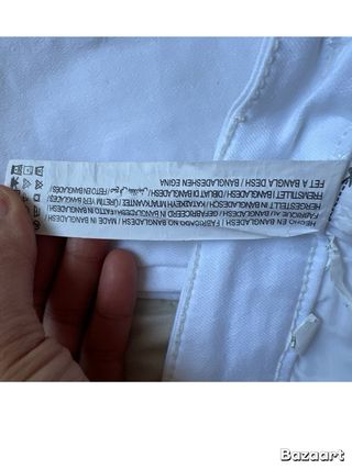 Jeans bianchi skinny vita alta