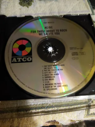 AC/DC - For Those About To Rock CD.