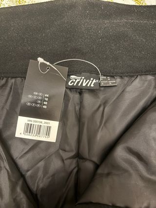 Pantalón de esquí mujer T44 negro