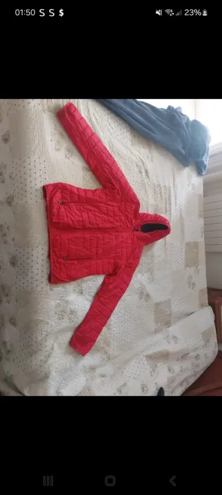 Giacca trapuntata leggera rossa