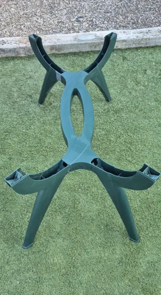 Mesa de exterior extensible.