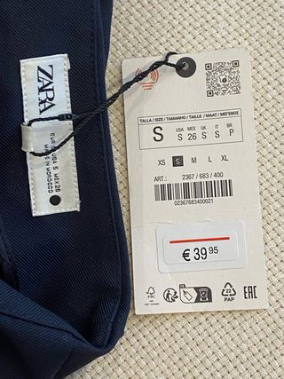 Pantalón tobillero azul marino