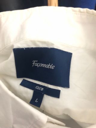 Camisa Façonnable Blanca Manga Corta