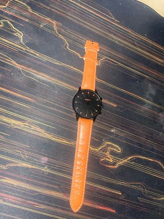 Reloj Geneva Negro y Naranja