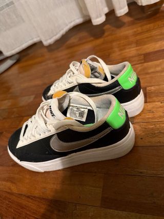 Scarpe Nike Blazer Low nere e verdi