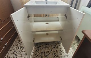 Mueble de baño con lavabo 60cm