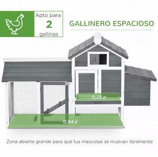 Gallinero PawHut Madera Exterior