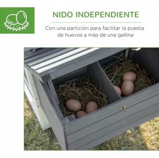 Gallinero PawHut Madera Exterior