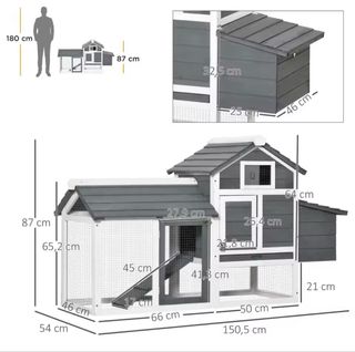 Gallinero PawHut Madera Exterior