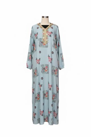 Vestido largo estampado floral