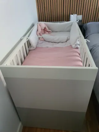 Cuna convertible en cama