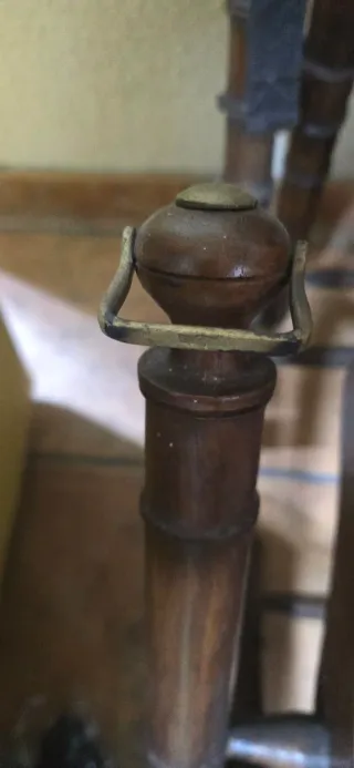 2 Sillas de Director Plegables Cuero Marrón