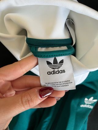 Chándal Adidas Verde Azulado y Blanco