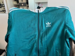 Chándal Adidas Verde Azulado y Blanco