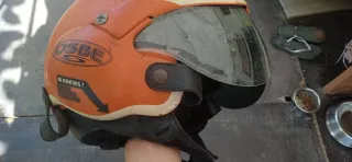 Casco OSBE Naranja con Visera