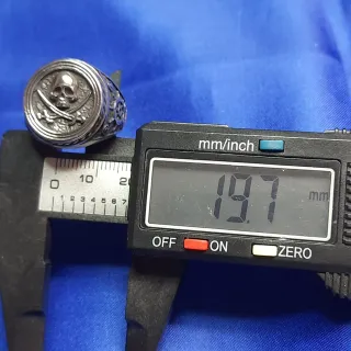 Anello teschio pirata acciaio inox