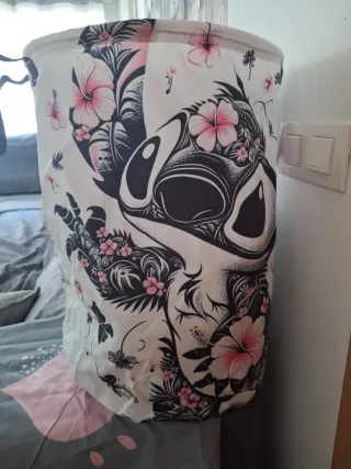 Cesta Ropa Disney Stitch Flores Hawaianas