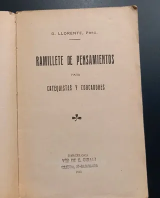 Ramilllete de Pensamientos para Catequistas 1913